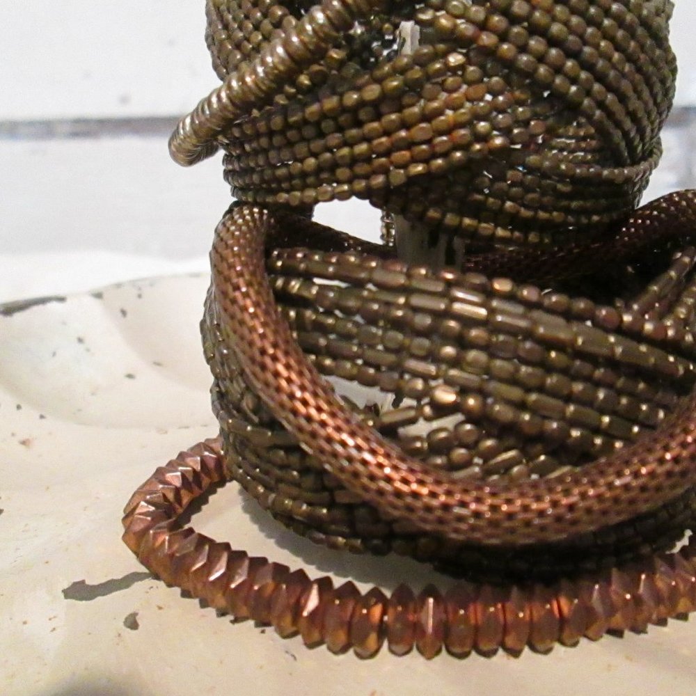 Copper, Bronze Bracelet Stack